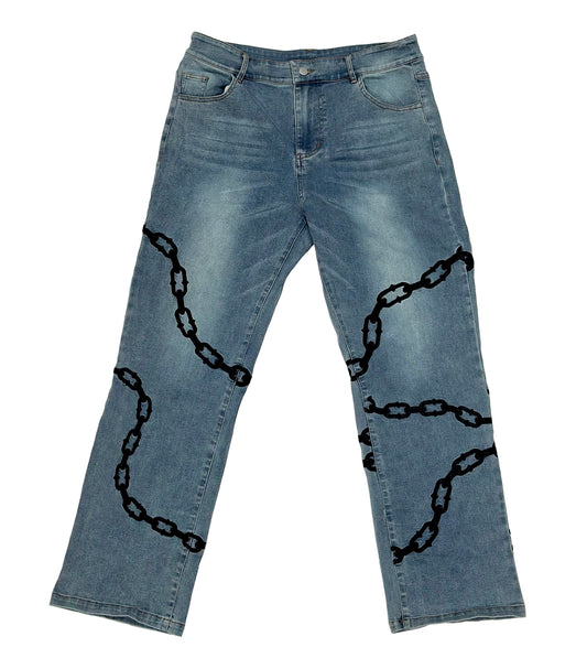 Hollow Chain Jeans